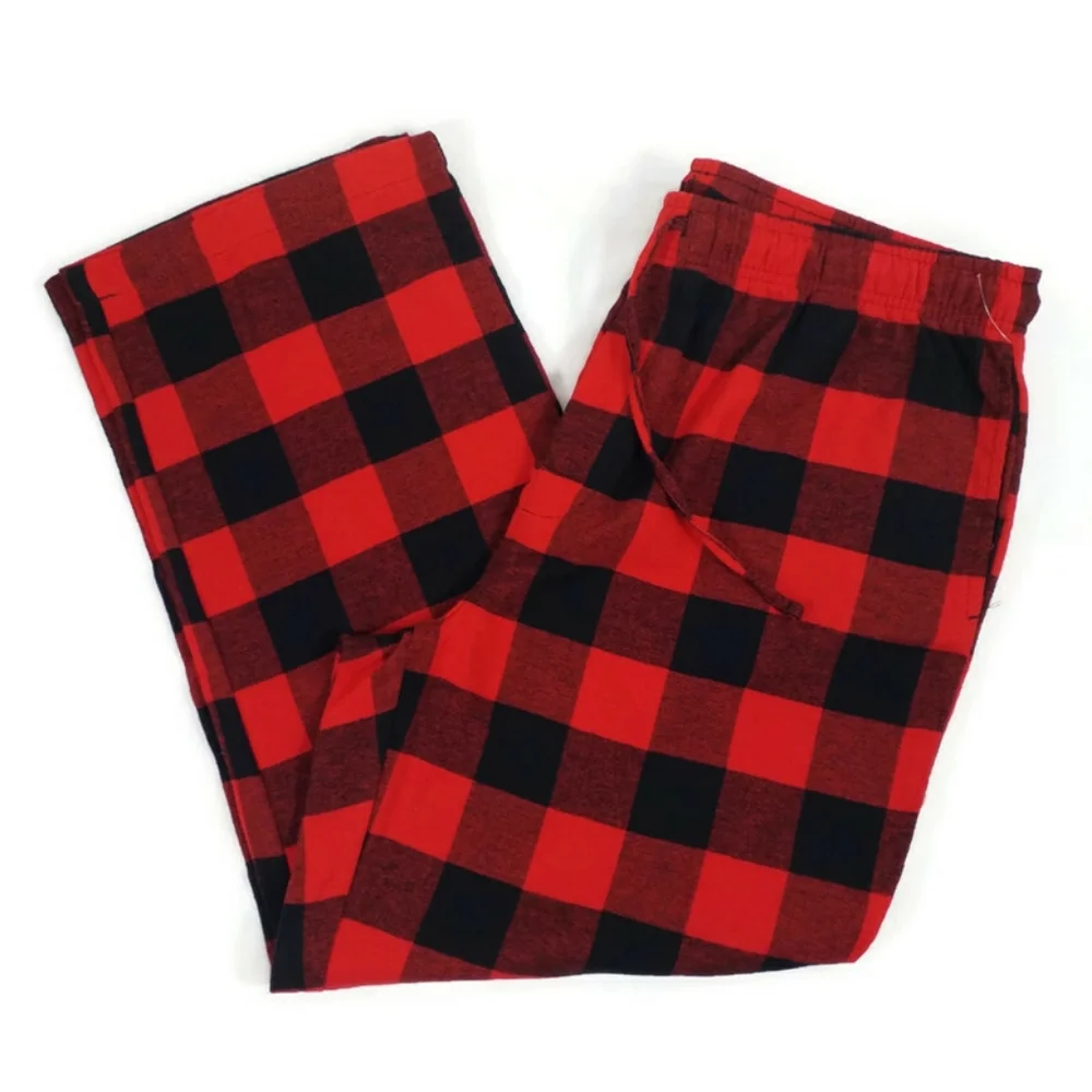 Sonoma Red Black Buffalo Check Pull-On Flannel Sleep Lounge Pants Mens XL NWOT